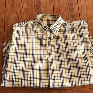 Vintage Burberry yellow check shirt